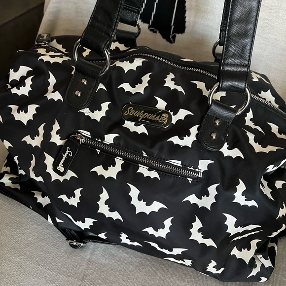 Black and White Spooksville Bats Bag - Picture 2 of 8